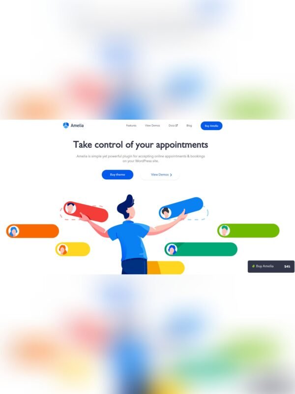 WP Amelia Elite Appointmet Booking Plugin with Lifetime - Digital License Delivery