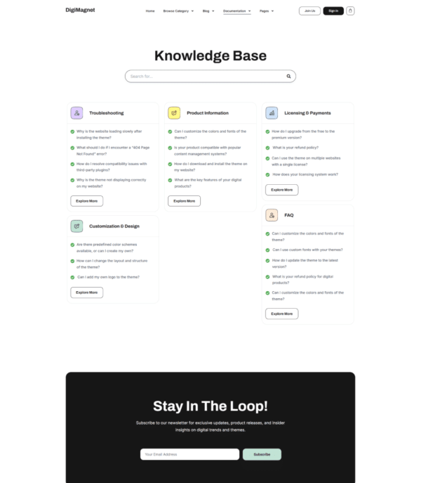DigiMagnet - Digital Product Store Templates for Elementor