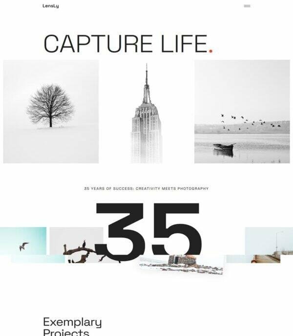 LensLy - Photography Template For Elementor