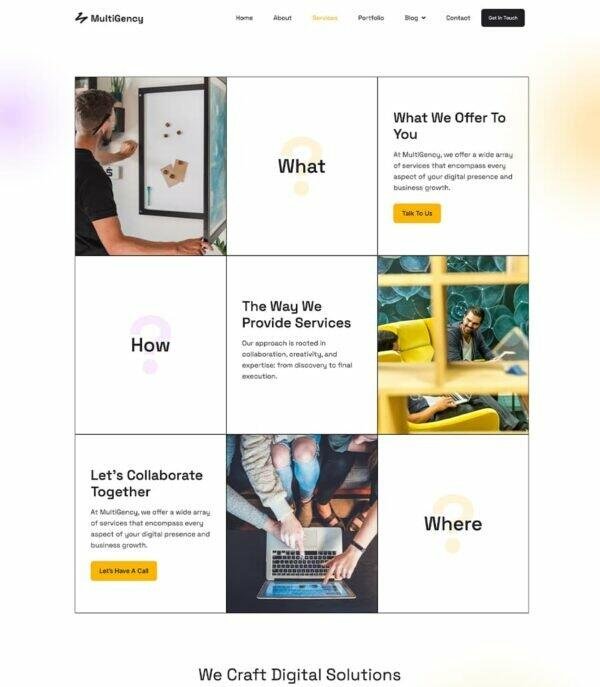 MultiGency - Multipurpose Website Template For Elementor